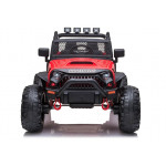 Elektrické autíčko - Jeep JC666 - nelakované - červené